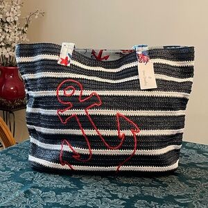 Vera Bradley Anchors Aweigh Beach Tote Bag